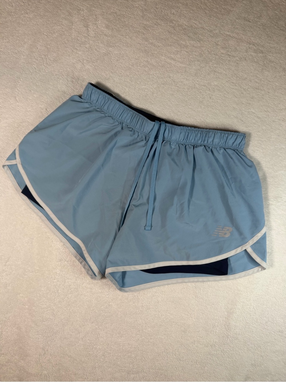 New Balance Women's Light Blue Athletic Running Shorts